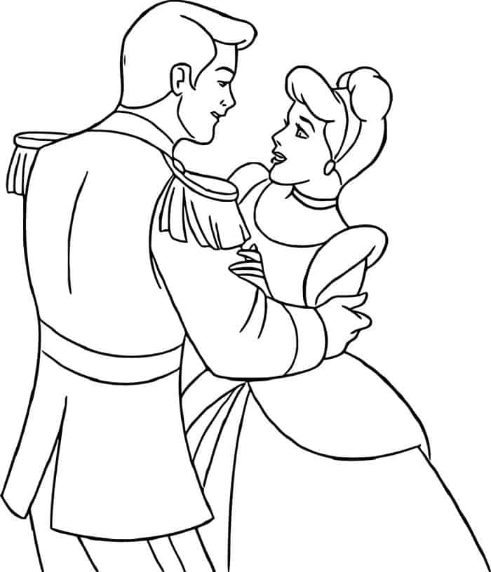 Cinderella Prince Coloring Pages