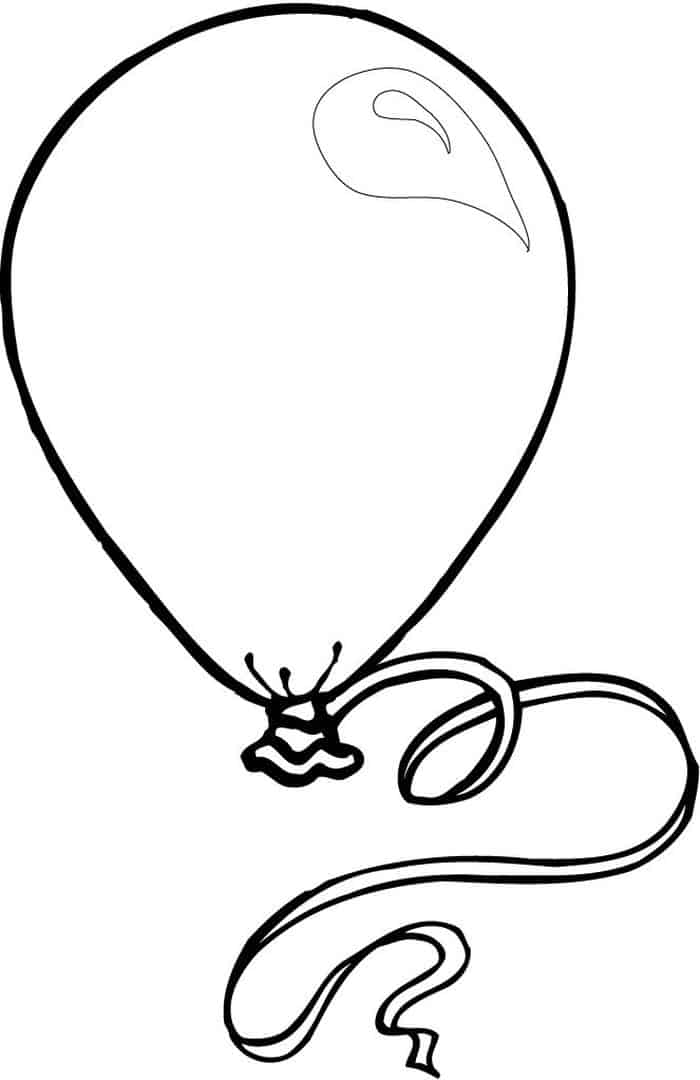 Coloring Activity Pages Balloon