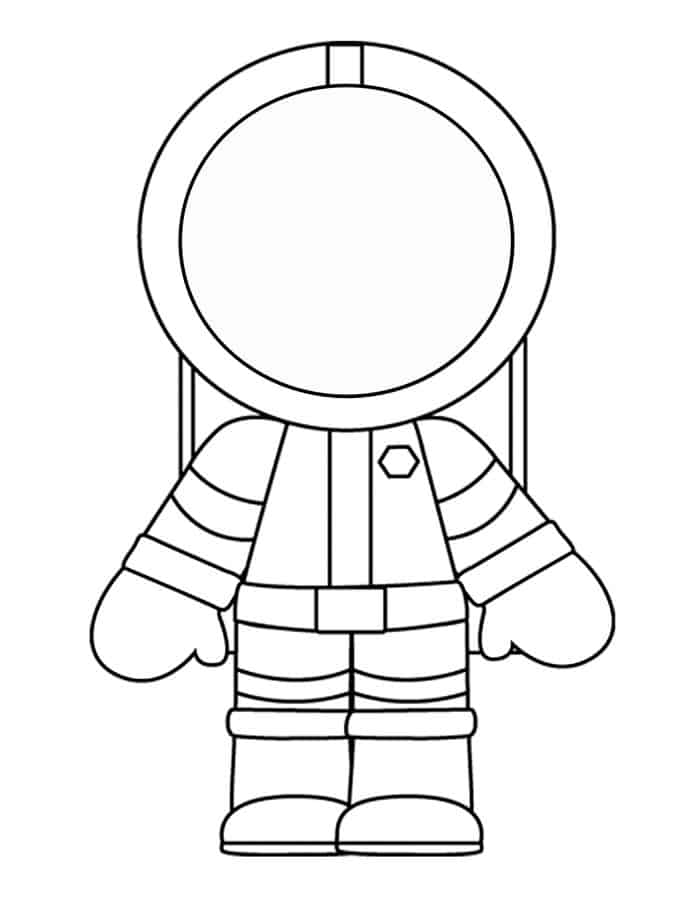 Coloring Pages Astronaut Riding A Rocket