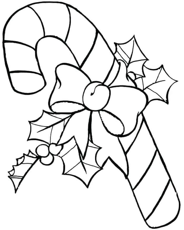 Coloring Pages Christmas Candy Canes