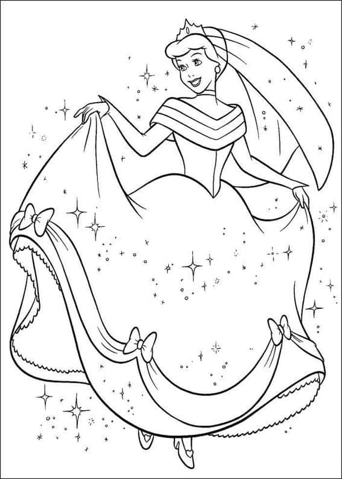 Coloring Pages Disney Princess Cinderella