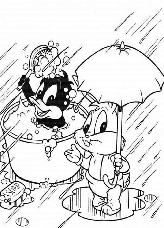 Coloring Pages Duck Baby Looney Tunes 1
