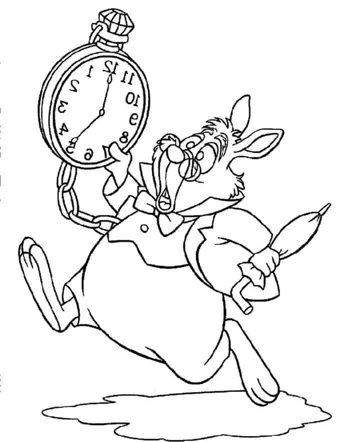 Coloring Pages For Alice In Wonderland