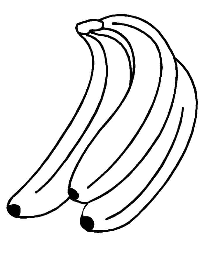 Coloring Pages For Banana