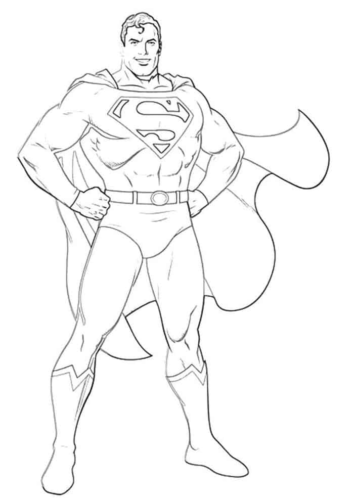 Coloring Pages For Kids Superman And Batman