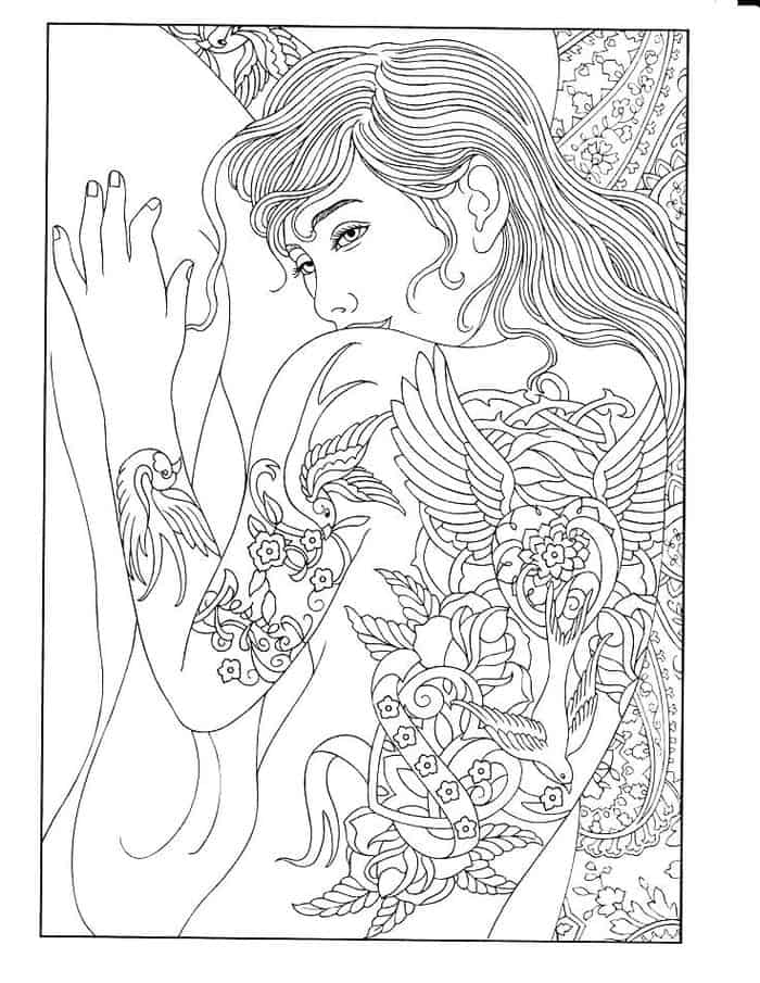 Coloring Pages For Teens Girls Cross With Ross