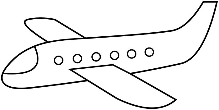 Coloring Pages Of A Airplane Kids