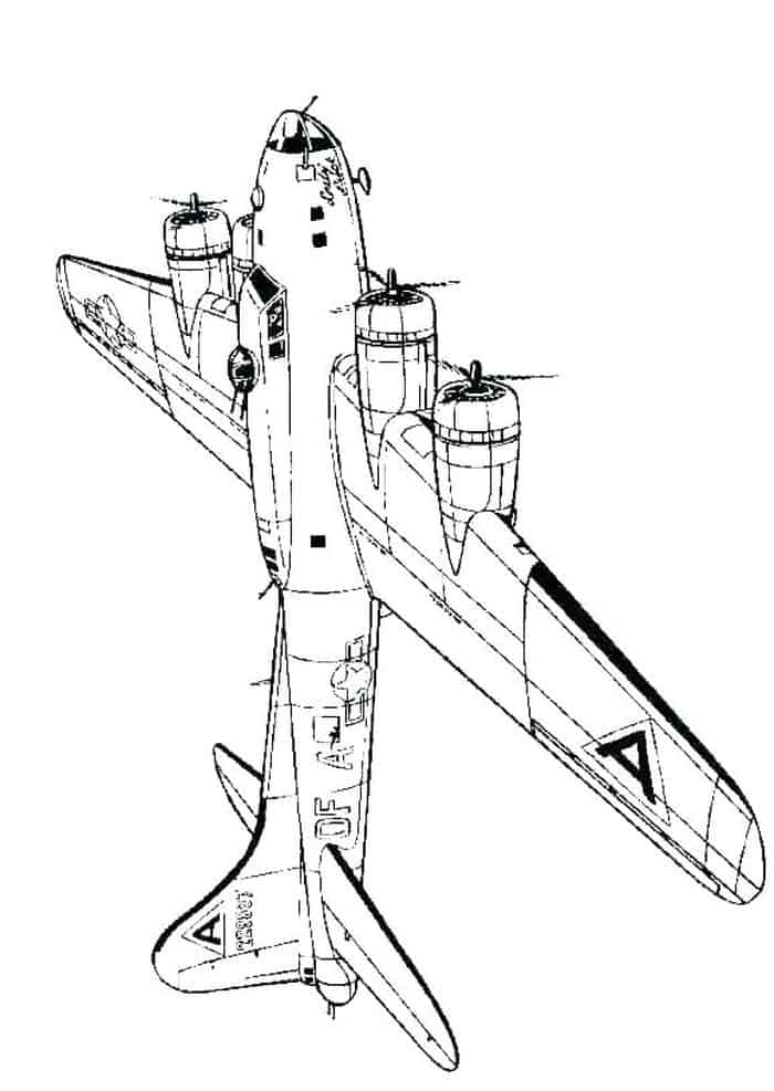 Coloring Pages Of A Airplane