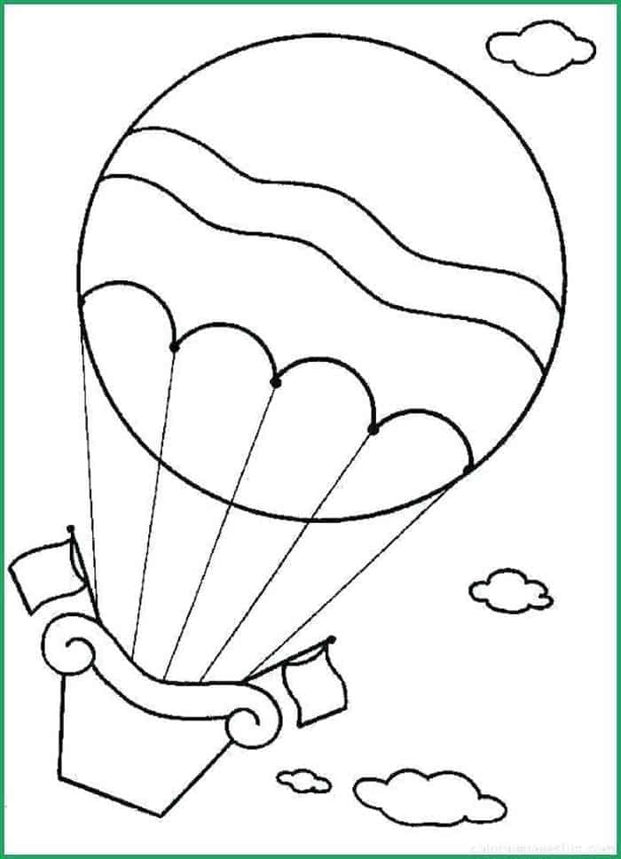 Coloring Pages Of A Hot Air Balloon