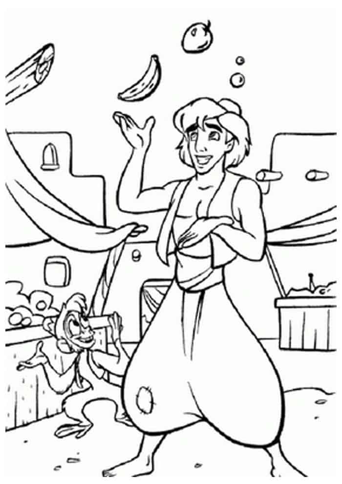 Coloring Pages Of Aladdin