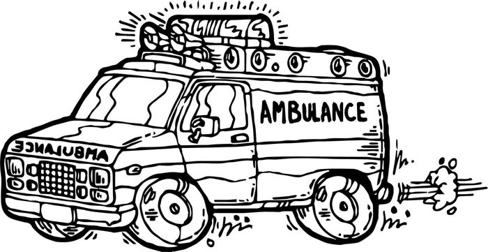 Coloring Pages Of An Ambulance