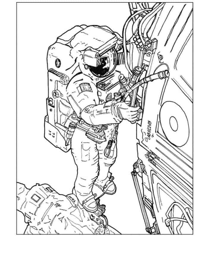 Coloring Pages Of Astronaut