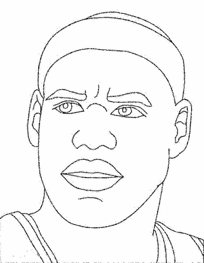 Coloring Pages Of Basketball Players Of The Nba