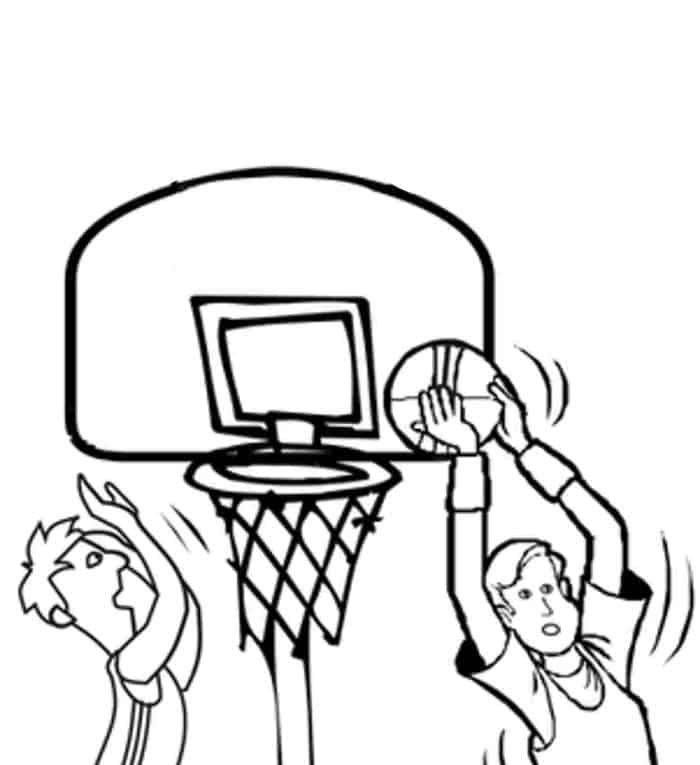 Coloring Pages Of Basketball