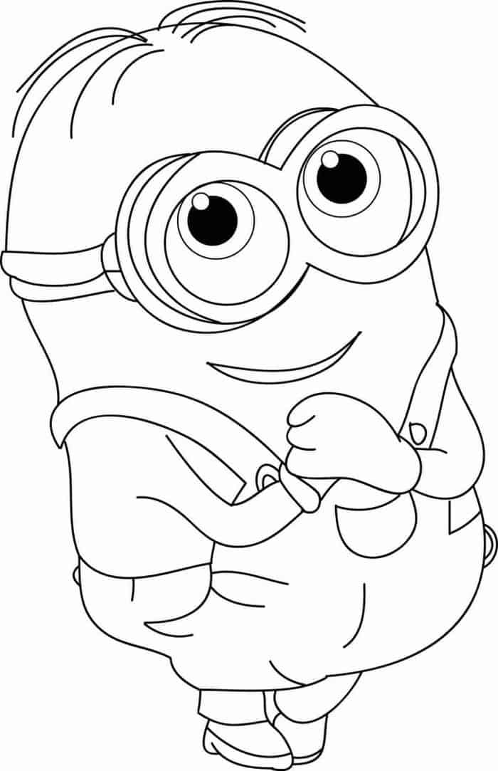 Coloring Pages Of Bob The Minion