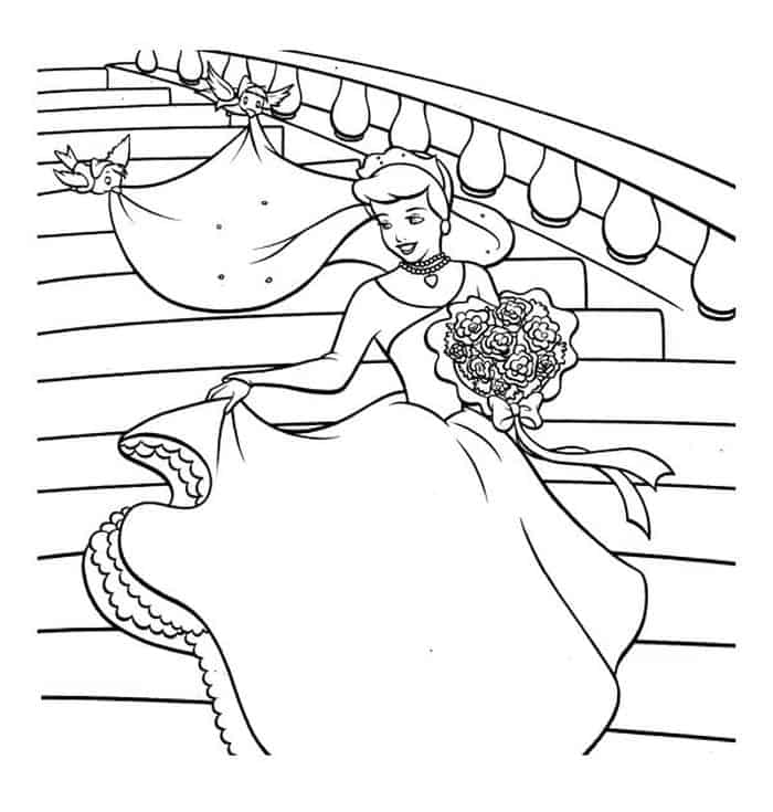 Coloring Pages Of Cinderella