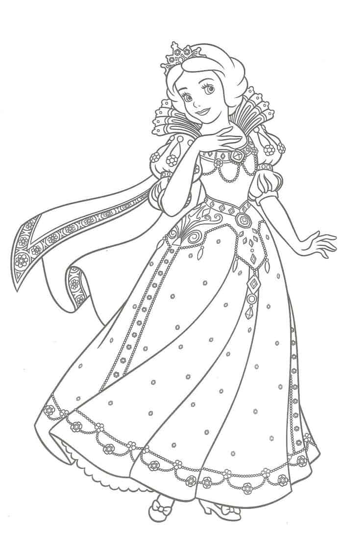 Coloring Pages Of Disney Princess