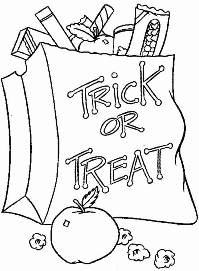 Coloring Pages Of Halloween Candy
