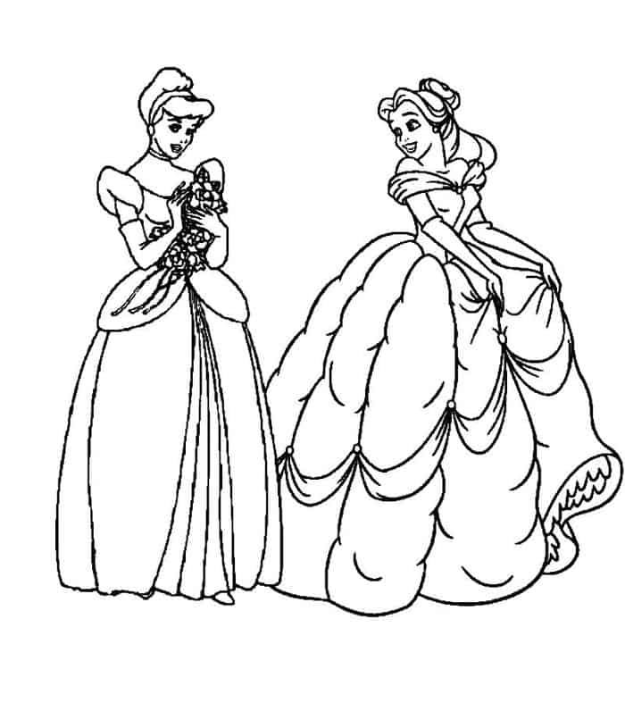 Coloring Pages Of Princess Cinderella