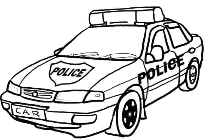Coloring Pages Police Car