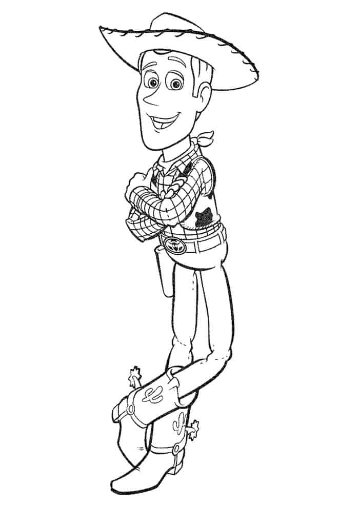 Coloring Pages Toy Story 3 Woody