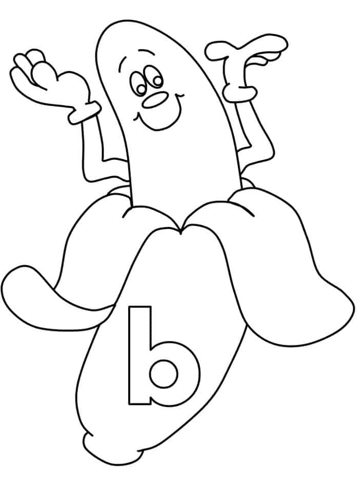 Cool Banana Coloring Pages