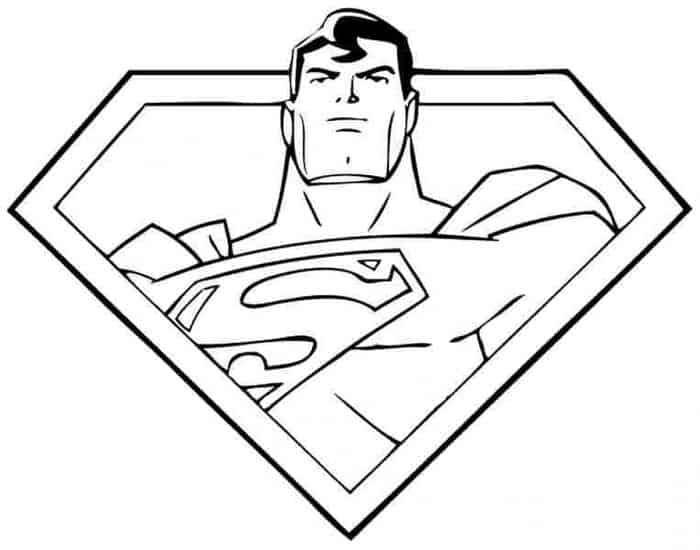 Copiable Superman And Supergirl Coloring Pages