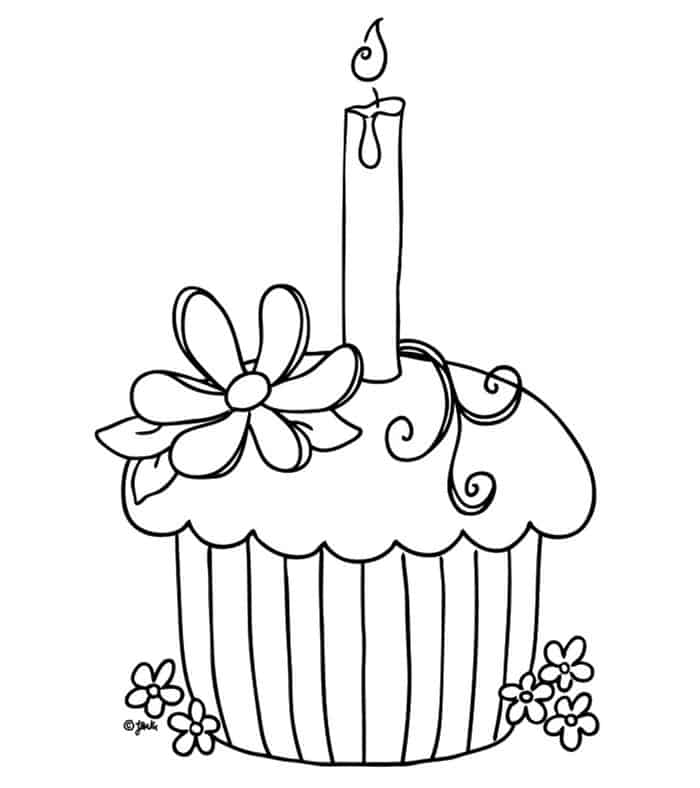 Cupcake Coloring Pages For Adults