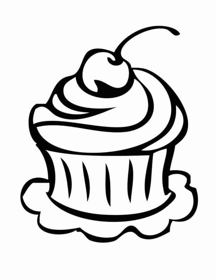 Cupcake Rack Coloring Pages