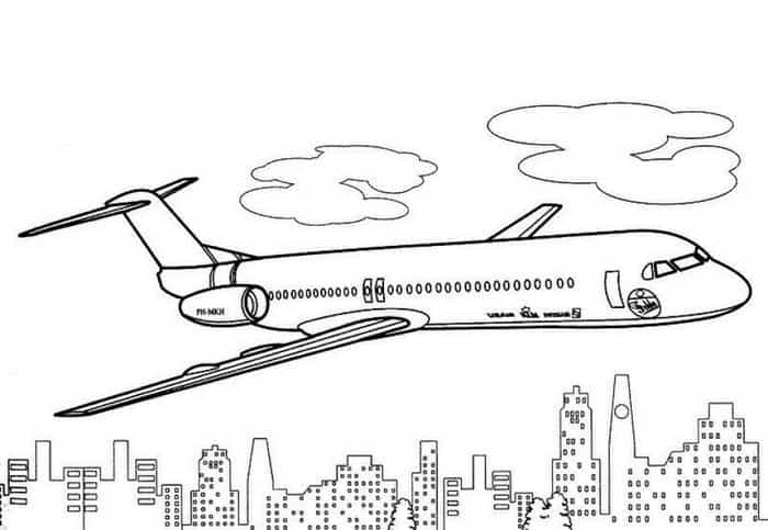 Detailed Airplane Coloring Pages
