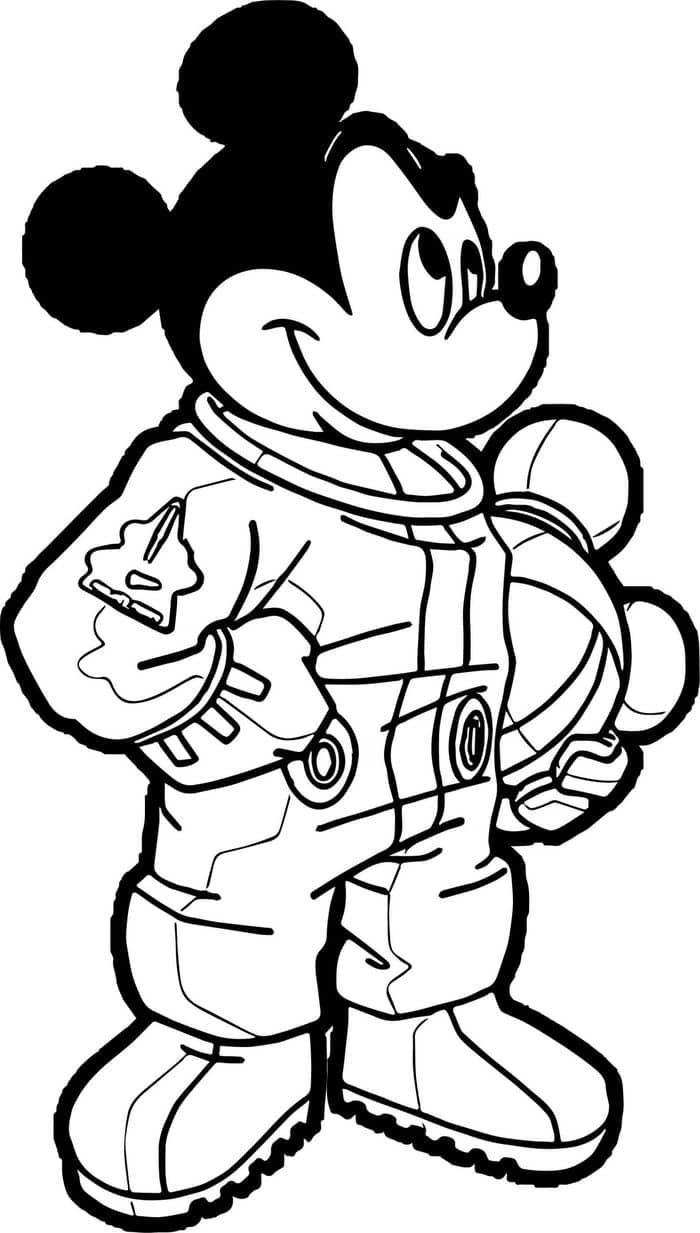 Disney Astronaut Coloring Pages
