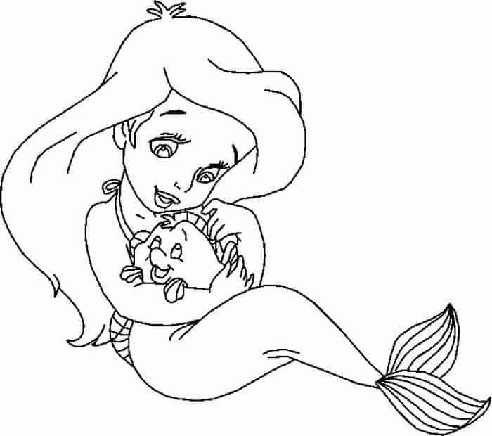 Disney Princess Ariel Coloring Pages