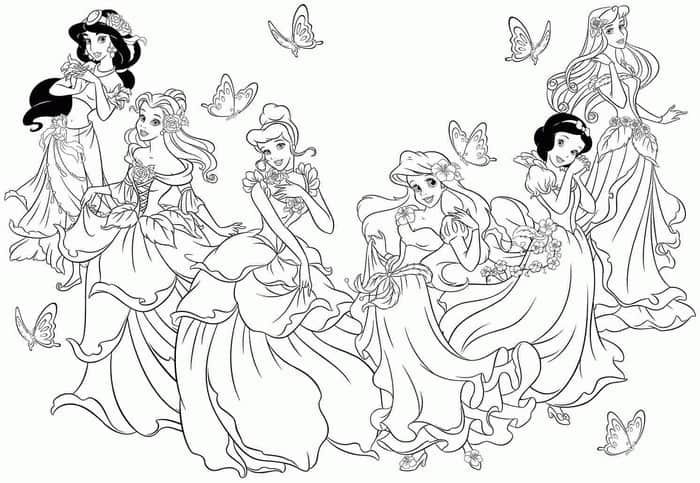 Disney Princess Coloring Pages 1