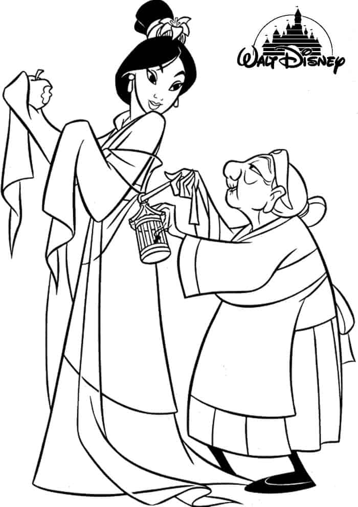 Disney Princess Coloring Pages For Adults