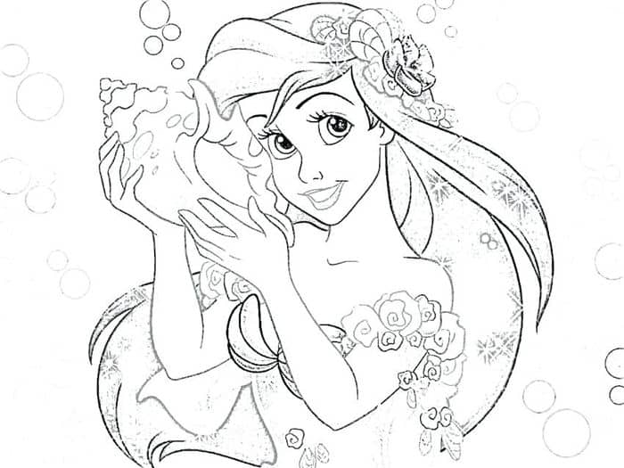 Disney Princess Printable Coloring Pages 1