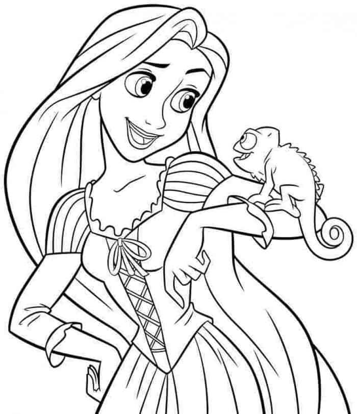 Disney Princess Rapunzel Coloring Pages
