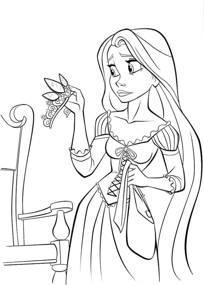 Disney Princess Valentines Coloring Pages