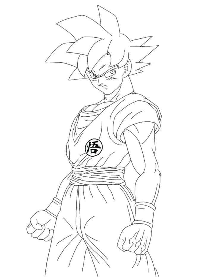Dragon Ball Super Goku Coloring Pages