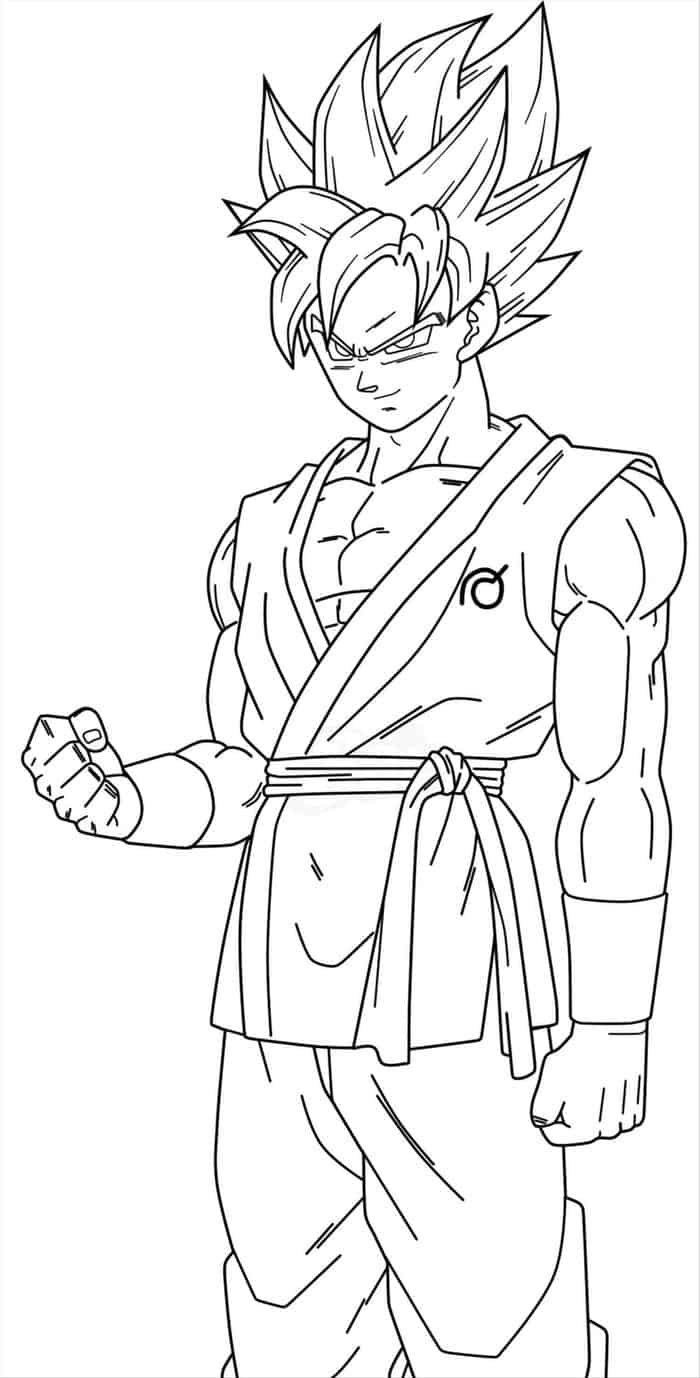 Dragonball Z Coloring Pages Goku