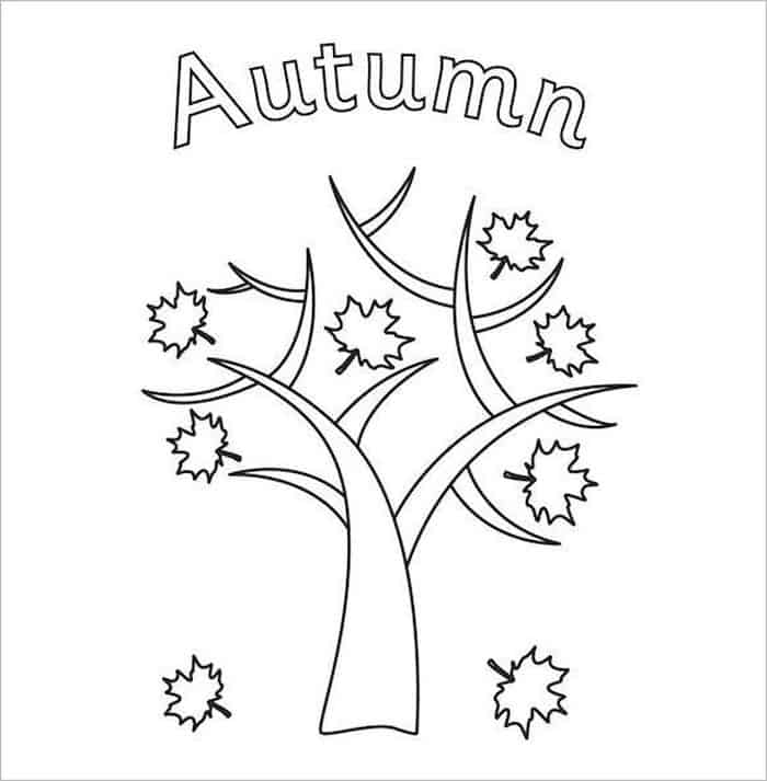 First Day Of Fall Coloring Pages