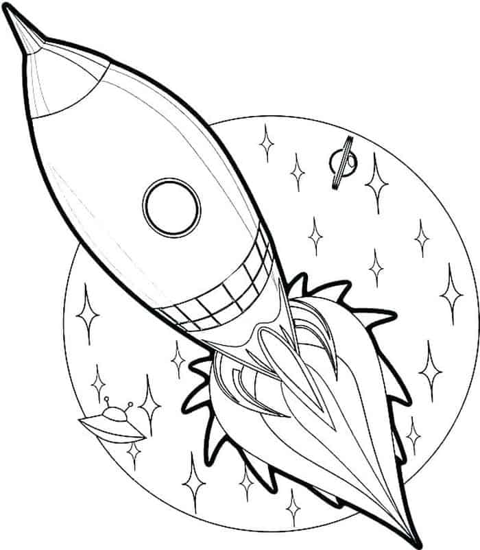 Flying Astronaut Coloring Pages