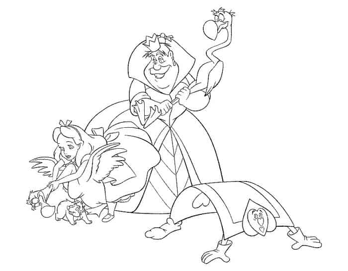 Free Alice In Wonderland Coloring Pages