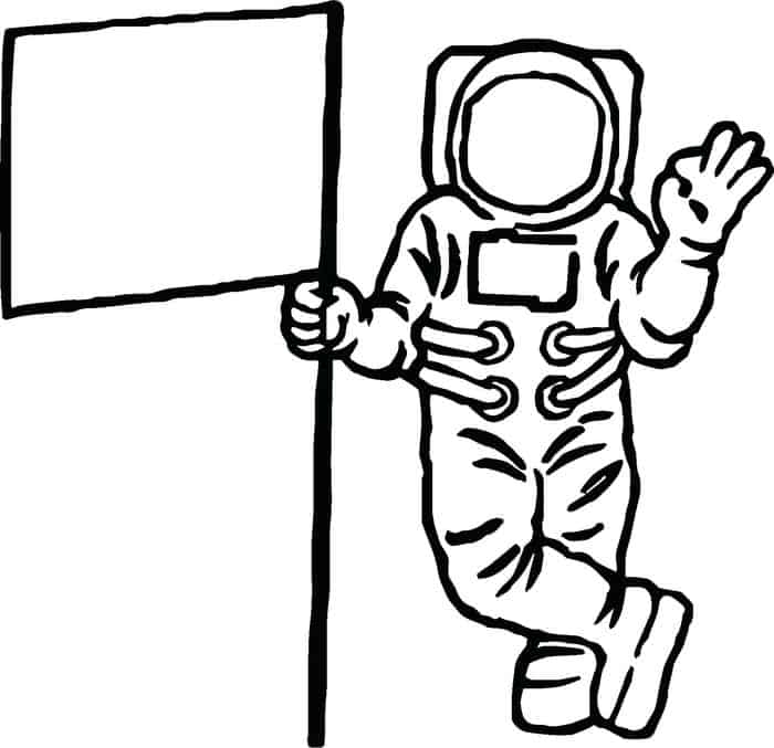 Free Astronaut Coloring Pages