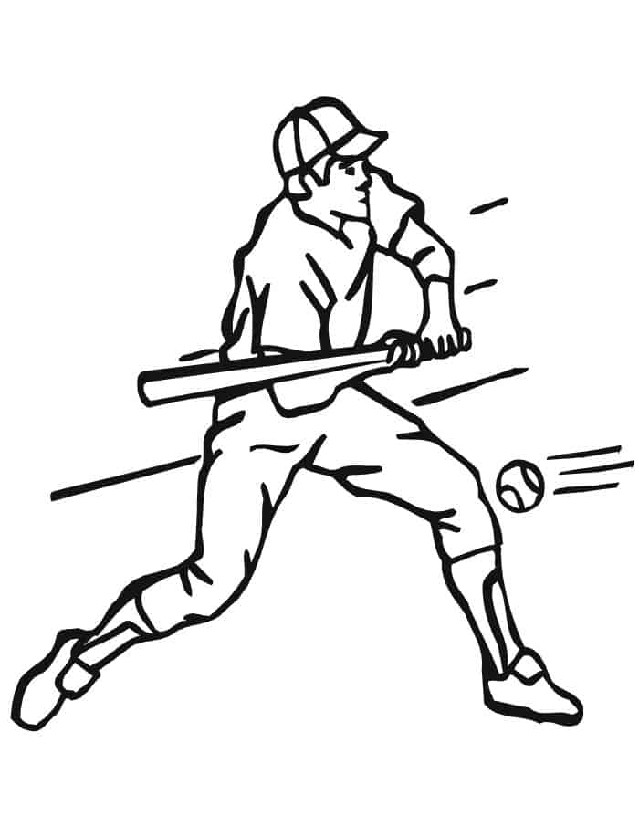 Free Baseball Coloring Pages