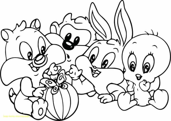 Free Coloring Pages Baby Looney Tunes 1