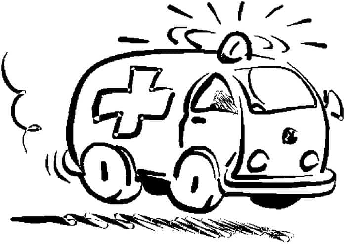 Free Coloring Pages Of Ambulance