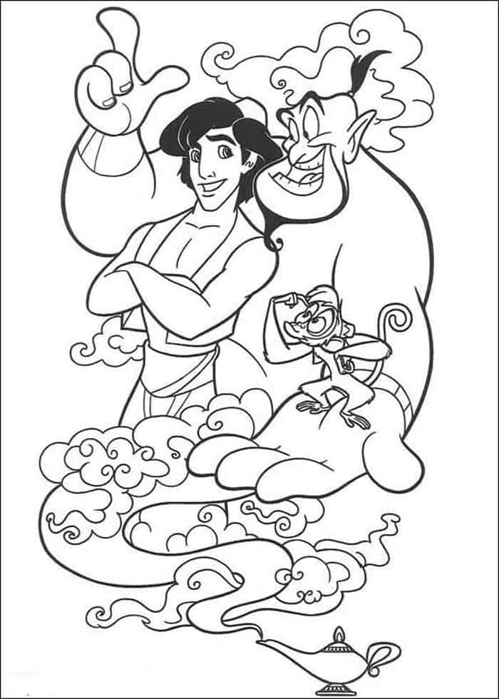 Free Disney Coloring Pages Aladdin