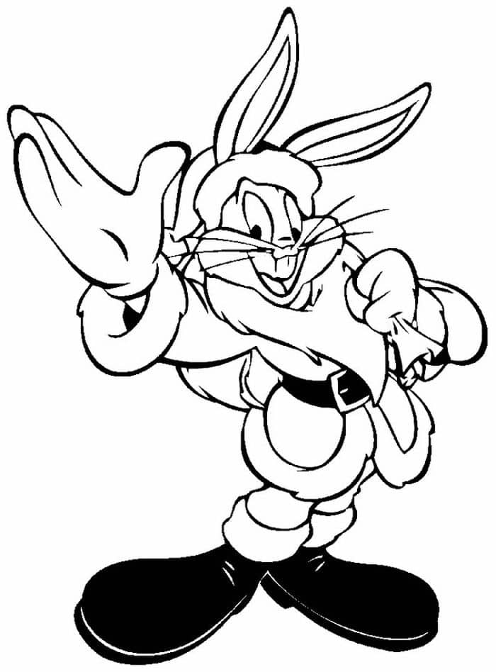 Free Printable Baby Looney Tunes Christmas Coloring Pages 1