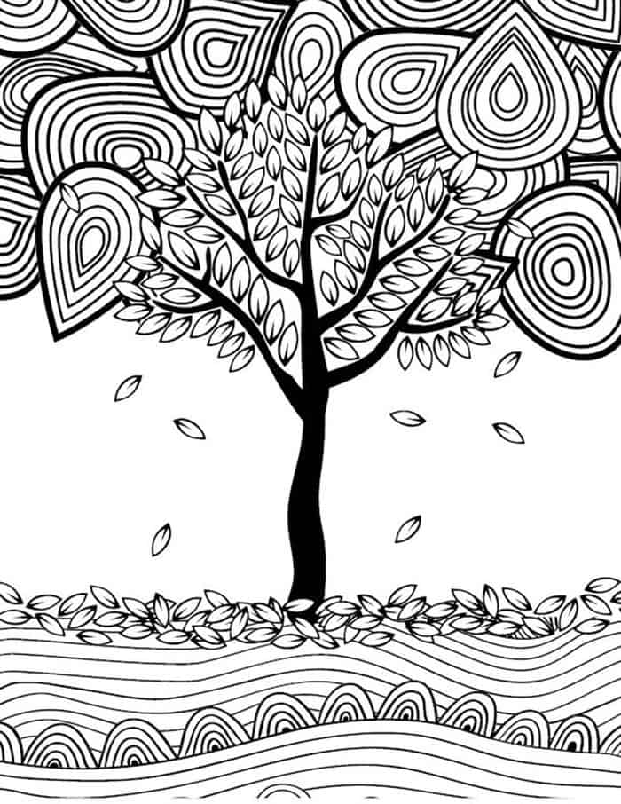 Free Printable Fall Coloring Pages For Adults