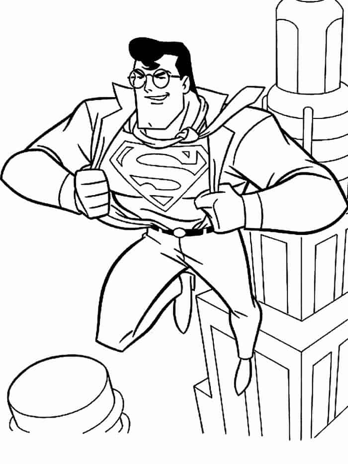 Free Printable Superman Coloring Pages